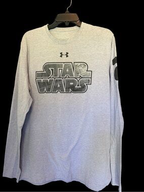 Under Armour Gray Star Wars Long Sleeve Tee